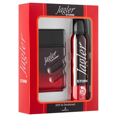 Hunca-shop-JAGLER-JAGLER Storm Erkek Parfüm Seti 90 ml EDT + 150 ml Deodorant